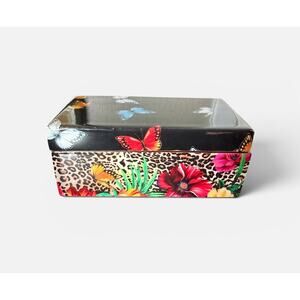 Johnny Was Sandra Butterfly Trinket Box 6” x 3”